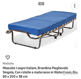 Brandina pieghevole con rotelle