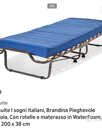 Brandina pieghevole con rotelle
