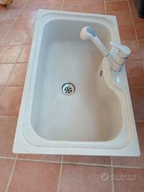 Lavandino cucina in fragranite