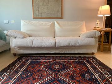 Divano 3 posti in cotone e sfoderabile