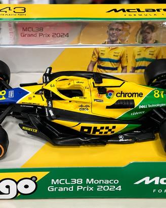 Bburago McLaren MCL38 Piastri Monaco 2024 1:43