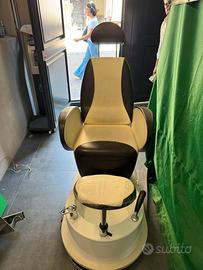 Poltrona pedicure estetica Vismara bianca