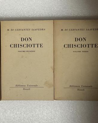 Don Chisciotte, Cervantes, 4 volumi BUR,1957