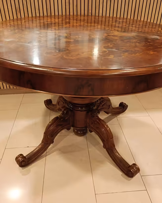 Tavolo in Legno rotondo allungabile 