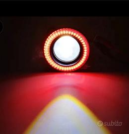 Faro angel eye LED rosso per V-face NUOVO