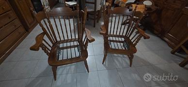 Coppia di sedia a dondolo chiavari