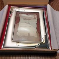 Porta foto con Cornice argento laurea Valenti