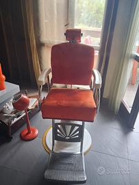 poltrona barbiere vintage