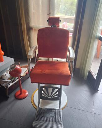 poltrona barbiere vintage
