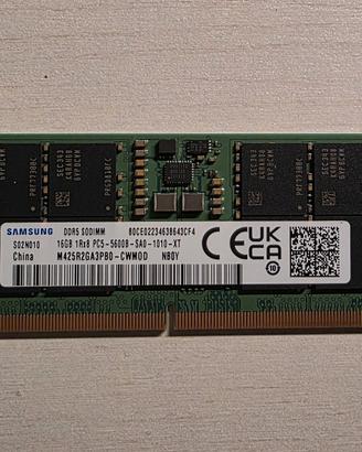 Samsung Ram ddr5 So-Dimm 16gb 5600Mhz