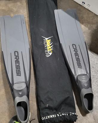 Cressi Gara Modular Boost Fins Green, Pinna Lunga 