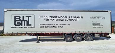 SEMIRIMORCHIO KRONE 3 ASSI CENTINATO CON BUCA COIL