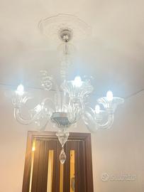 Lampadario classico Murano vintage 6 luci