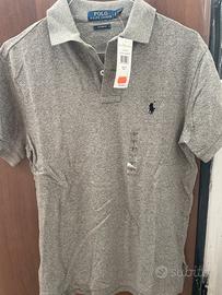 Nuova polo Ralph Lauren grigio melange
