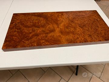 12 mensole rivestite in radica