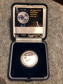 Moneta sbarco dell’uomo sulla luna 50 anniversario