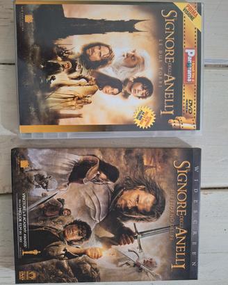 2 dvd il signore degli anelli