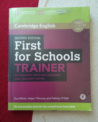 Libro B2 First for schools trainer (Cambridge)