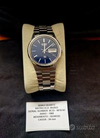 Seiko SQ Quartz 1980 - Dial Blue Deep 34mm