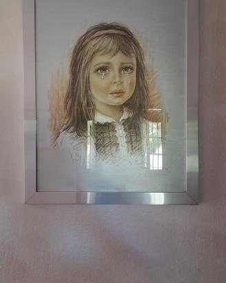 QUADRO BAMBINA CHE PIANGE