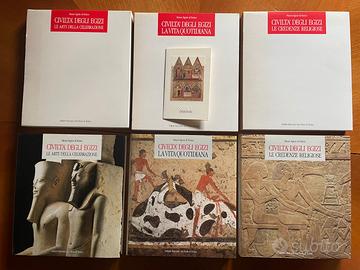Lotto 3 libri d'arte Civilta degli egizi