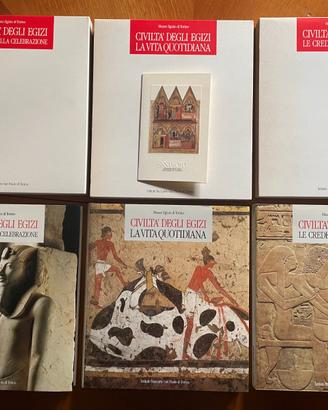 Lotto 3 libri d'arte Civilta degli egizi