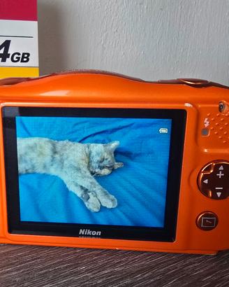 Nikon coolpix w150 arancione 