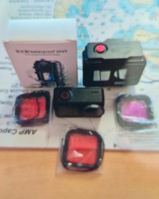 DJI action 5 pro + case alluminio + case plastica