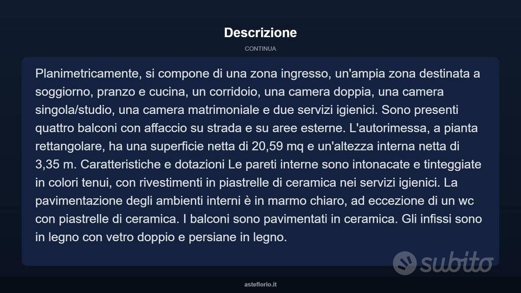 Appartamento – BA - Altro
