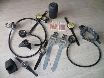 Computer sub Erogatore profondimetro torcia