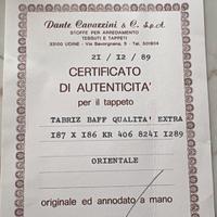 Splendido tappeto orientale Tabriz Baff