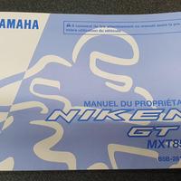 USO E MANUTENZIONE MANUALE YAMAHA PER NIKEN GT 850