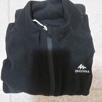 felpa pile donna nera . M . NUOVA