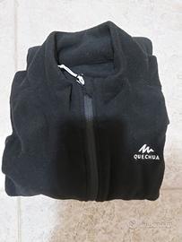 felpa pile donna nera . M . NUOVA