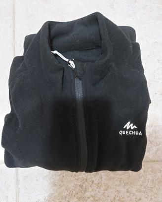 felpa pile donna nera . M . NUOVA