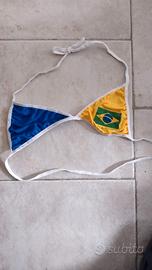 Reggiseno con bandiera Brasile a triangolo