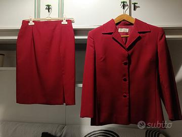 tailleur donna bordeaux 