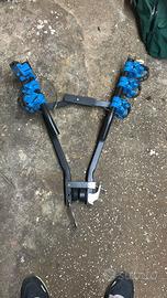 Porta bici con gancio traino
