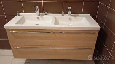 Mobile bagno sospeso doppio lavabo