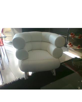 Poltrona design pelle - nuova