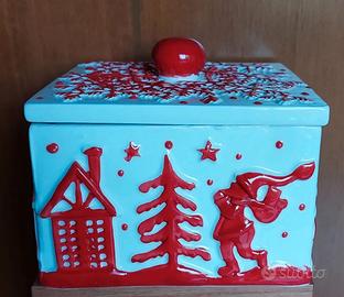 Scatola in ceramica Natalizia