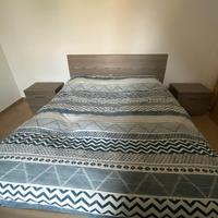 Letto contenitore matrimoniale comodini comò