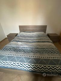 Letto contenitore matrimoniale comodini comò