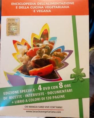 4 Dvd alimentazione cucina vegetariana 