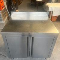 Tavolo Armadiato Acciaio Inox Professionale
