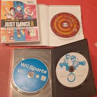 videogiochi wii: just dance, wii sport, mario kart