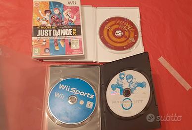 videogiochi wii: just dance, wii sport, mario kart