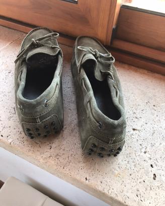 Mocassini Tods Nr 42 green military originali