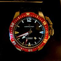Hamilton Khaki Navy Frogman Titanium Auto 1000mt w