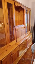  mobile vetrina in pino naturale